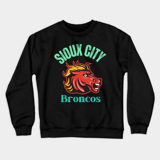 Sioux City broncos Crewneck Sweatshirt by Benjamin Customs